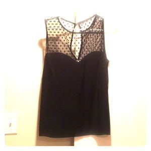 Beautiful black top with lace.